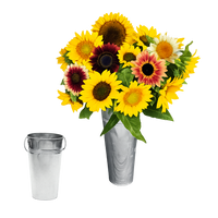 Galvanized Vase U-Pick Bouquet