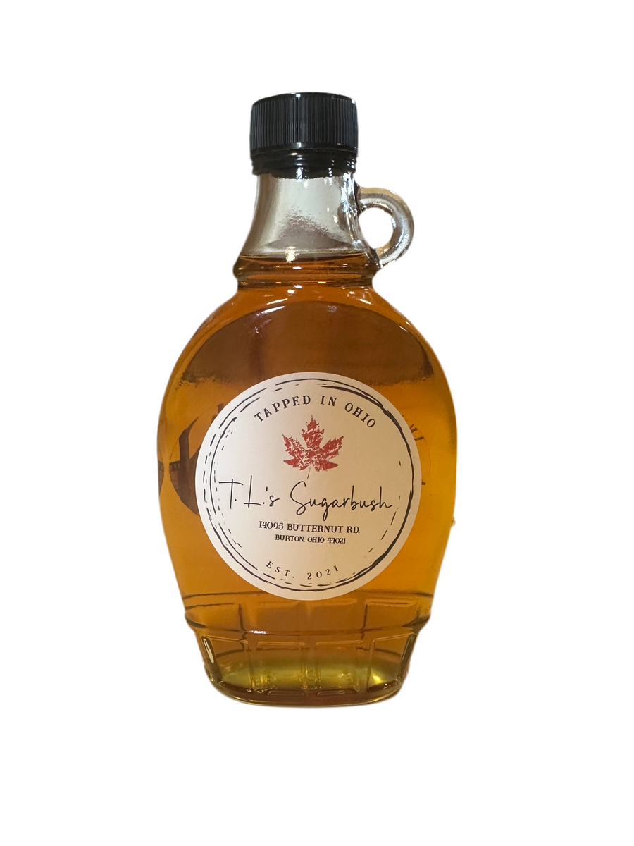 Half Pint (8 oz) Maple Syrup - Glass Bottle