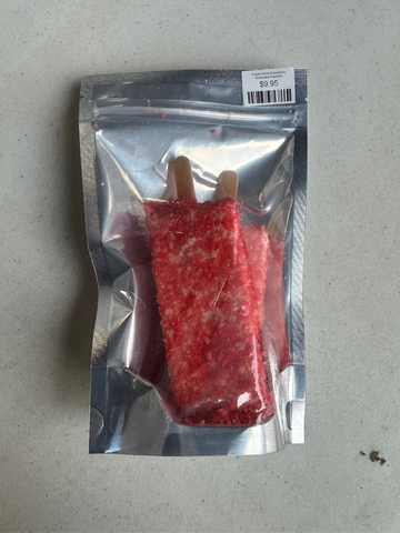 Freeze Dried Strawberry Shortcake Popsicle