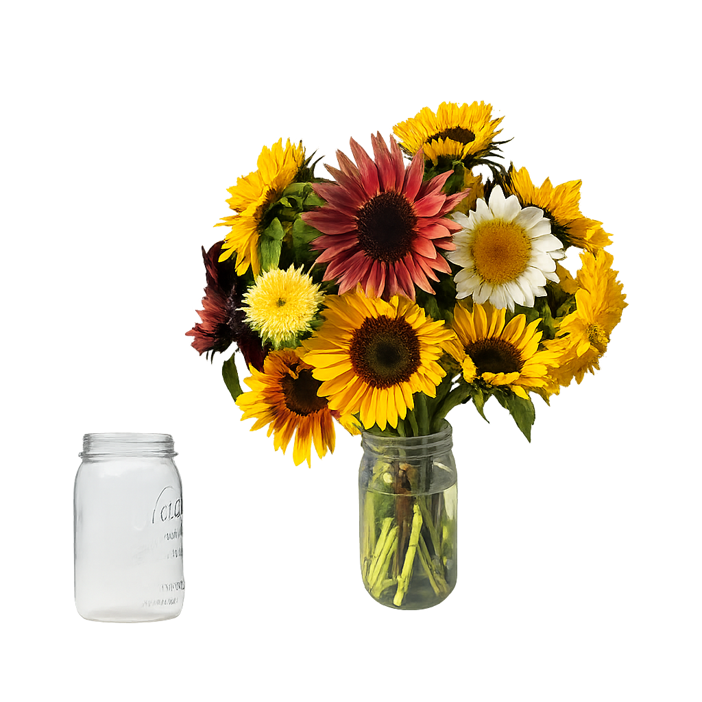 Mason Jar U-Pick Bouquet